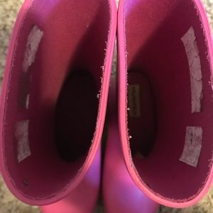 Hunter Rubber Rainboots Pink Rubber
